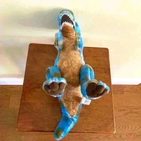 Aurora Furry Blue Dino 12" - Picture 3 of 7